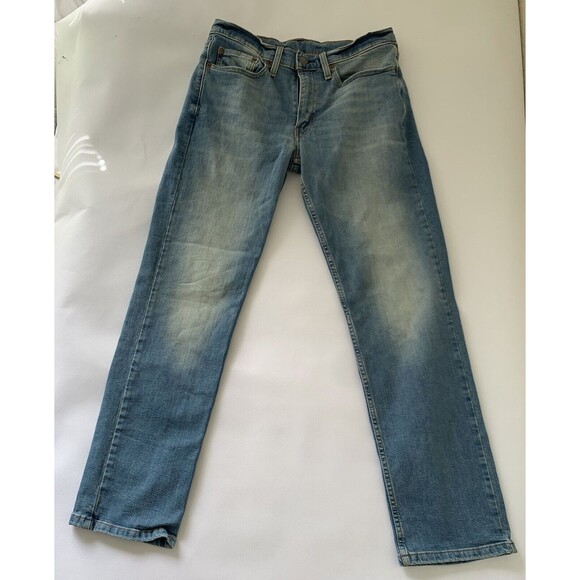 Levis 514 Jeans Men 31X32 Straight Blue Denim Stretch Casual Streetwear Normcore - Picture 1 of 12